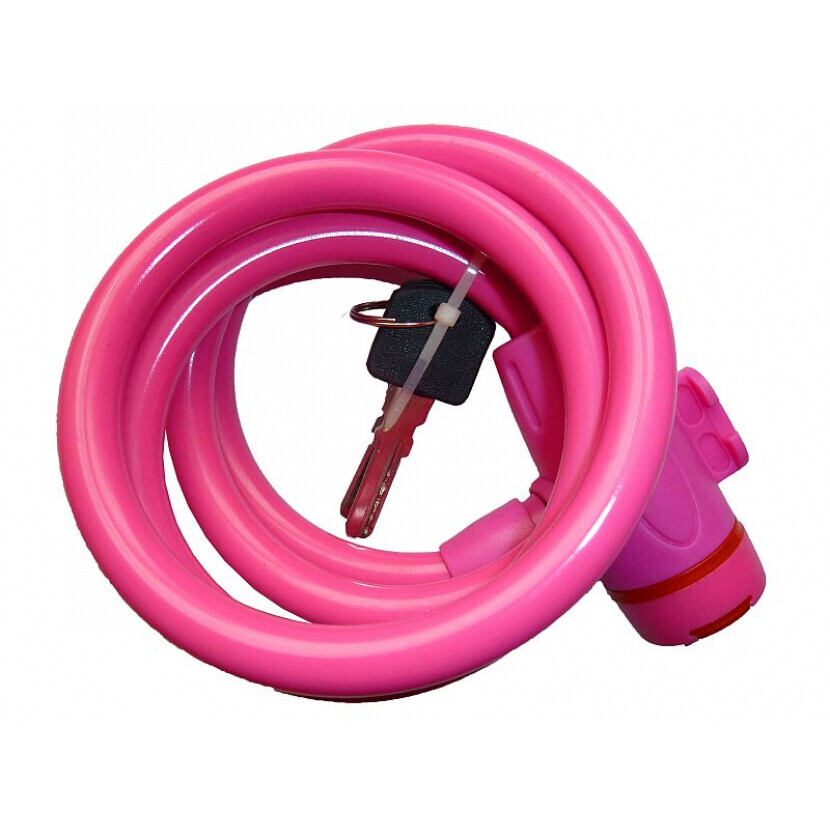 Zámek na kolo Haven Spiral - růžový