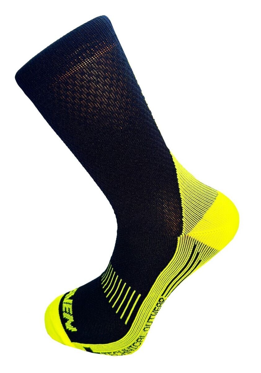 Ponožky Haven Structure Long 2 páry - černé-žluté, 1-3