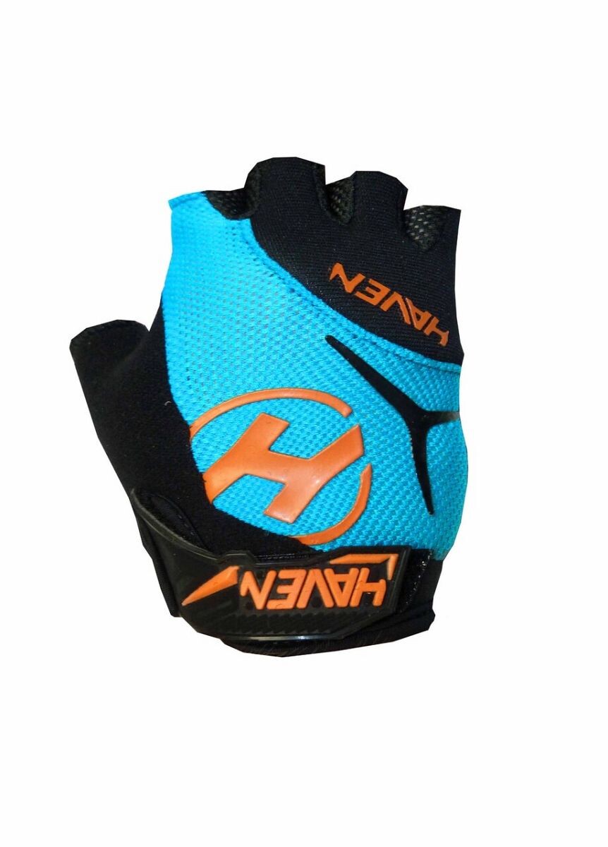 Rukavice krátkoprsté Haven Demo Kid Short - černé-modré, 4-6 let