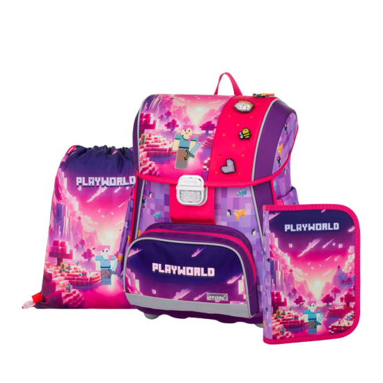 Oxybag Školní set 3dílný PREMIUM - Playworld girl - 0-90325
