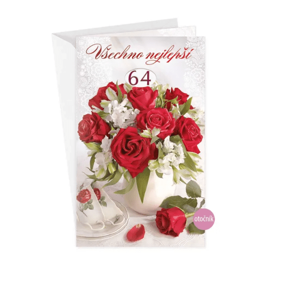 Argus Blahopřání k narozeninám s otočníkem - 15-6436c