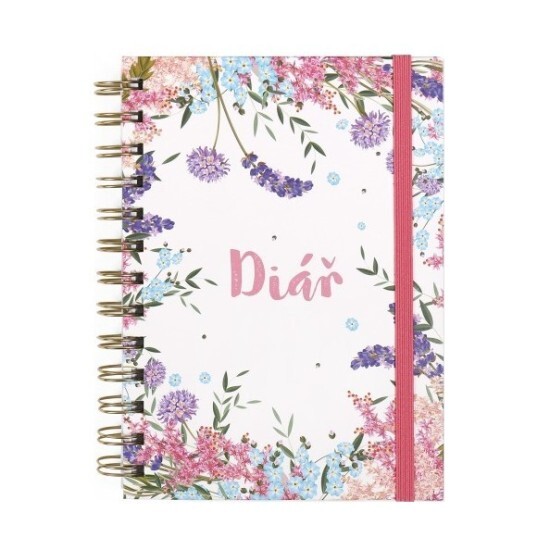 Albi Nedatovaný kroužkový diář - růžový - DKN 31043