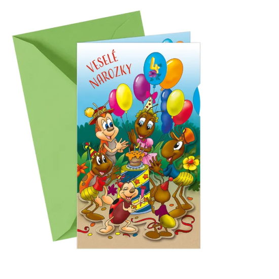 Argus Blahopřání pro děti s otočníkem - 17-6004c