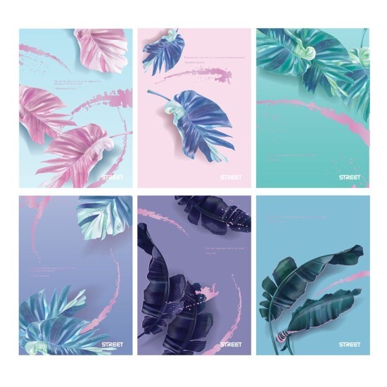 Zet servis Školní sešit 454 - BOTANIC- A4, linkovaný, 56 listů