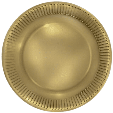 POL-MAK Papírové talíře velké - zlaté - 23 cm - 8 ks - TM02_CO_005400