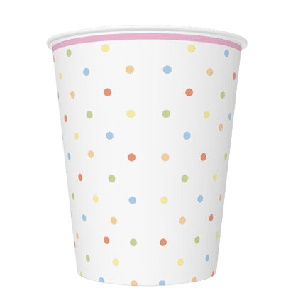 POL-MAK Papírové kelímky - Sweet Unicorn with Pastel dots - 250 ml - 8 ks - KD01_OG_027001