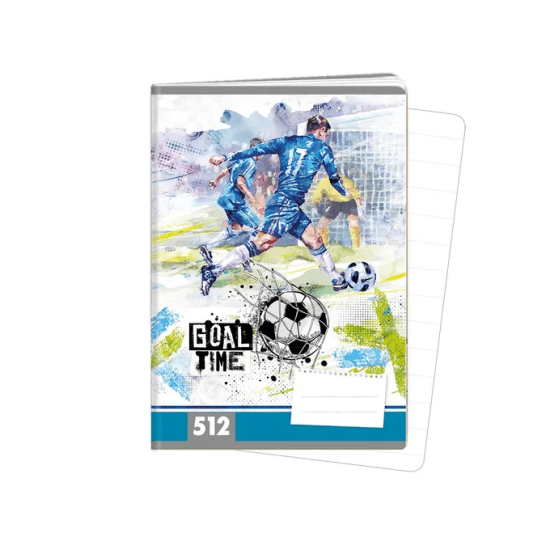 Argus Školní sešit 512 - GOAL TIME - A5, linkovaný, 10 listů - 1591-0413