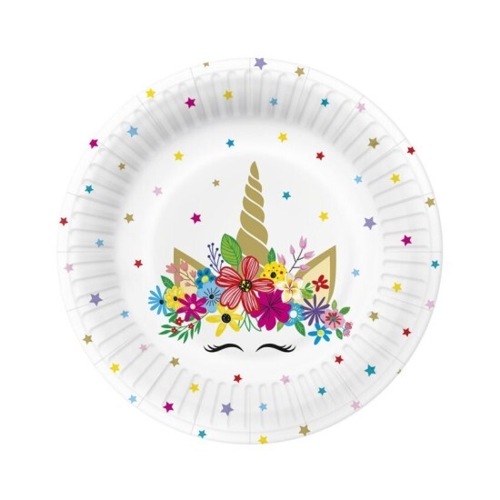 POL-MAK Papírové talíře malé - Unicorn Party - 18 cm - 10 ks - PPD1003400
