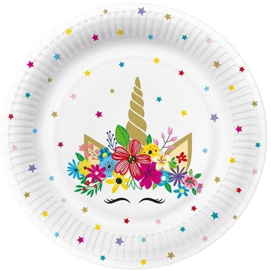 POL-MAK Papírové talíře velké - Unicorn Party - 23 cm - 10 ks - PPL1003400