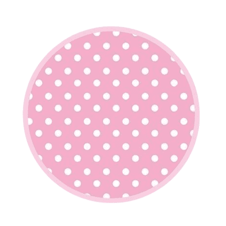 POL-MAK Papírové talíře malé - Dots Pink - 18 cm - 8 ks - TM01_OG_038307