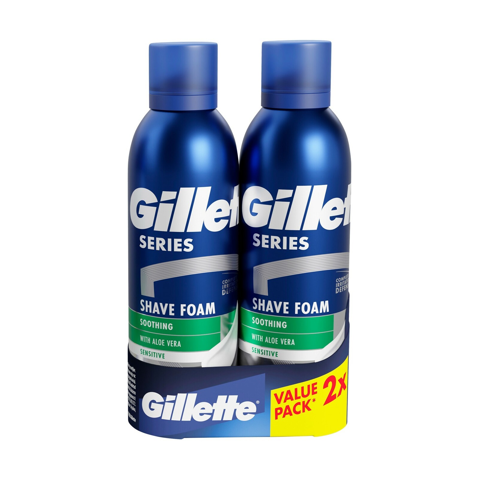 Gillette Dárková sada zklidňujících pěn na holení 2 x 200 ml