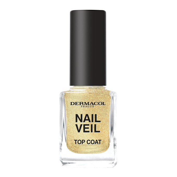 Dermacol Lak na nehty Sparkling Beach Nail Veil (Top Coat) 11 ml