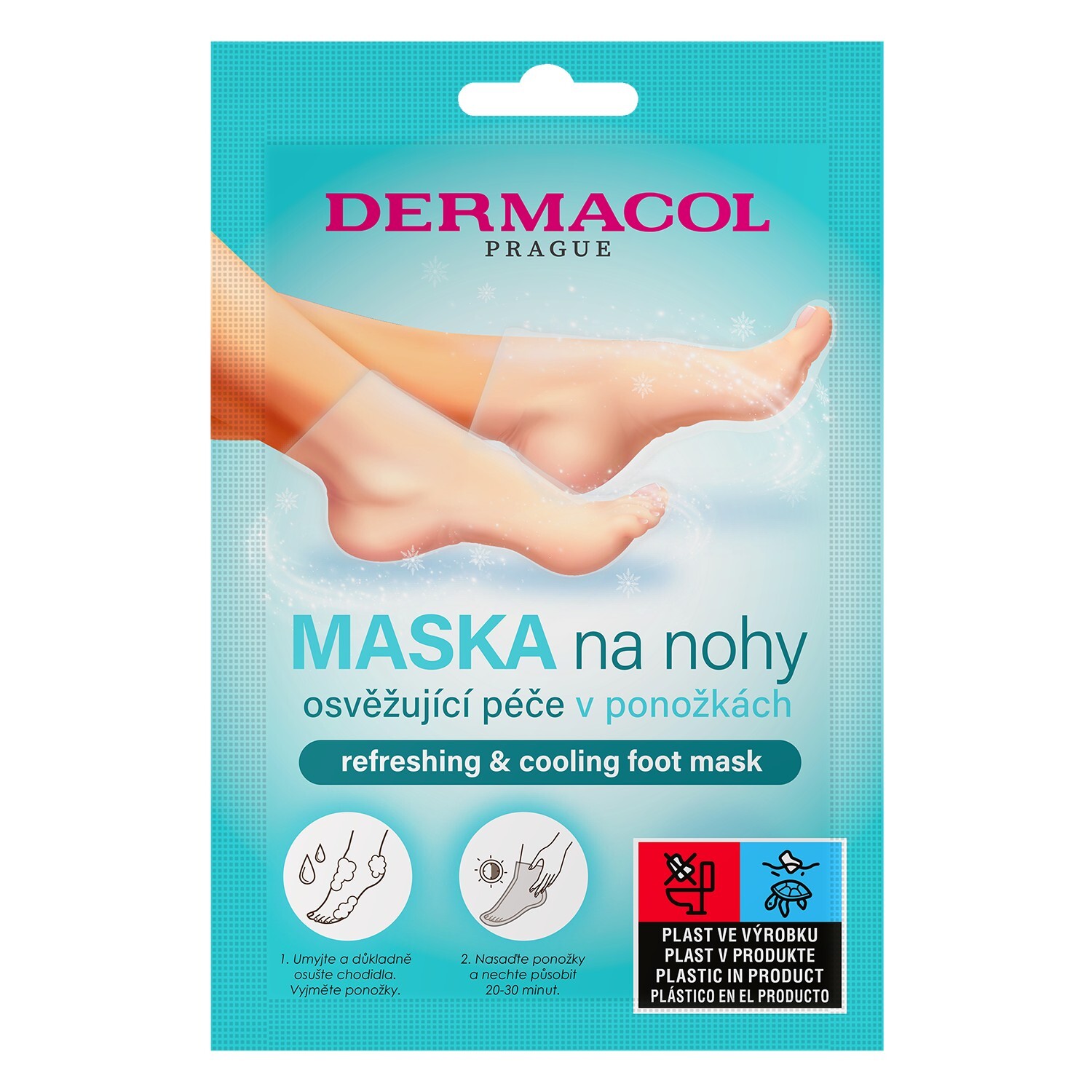 Dermacol Osvěžující maska na nohy v ponožkách (Foot Mask)