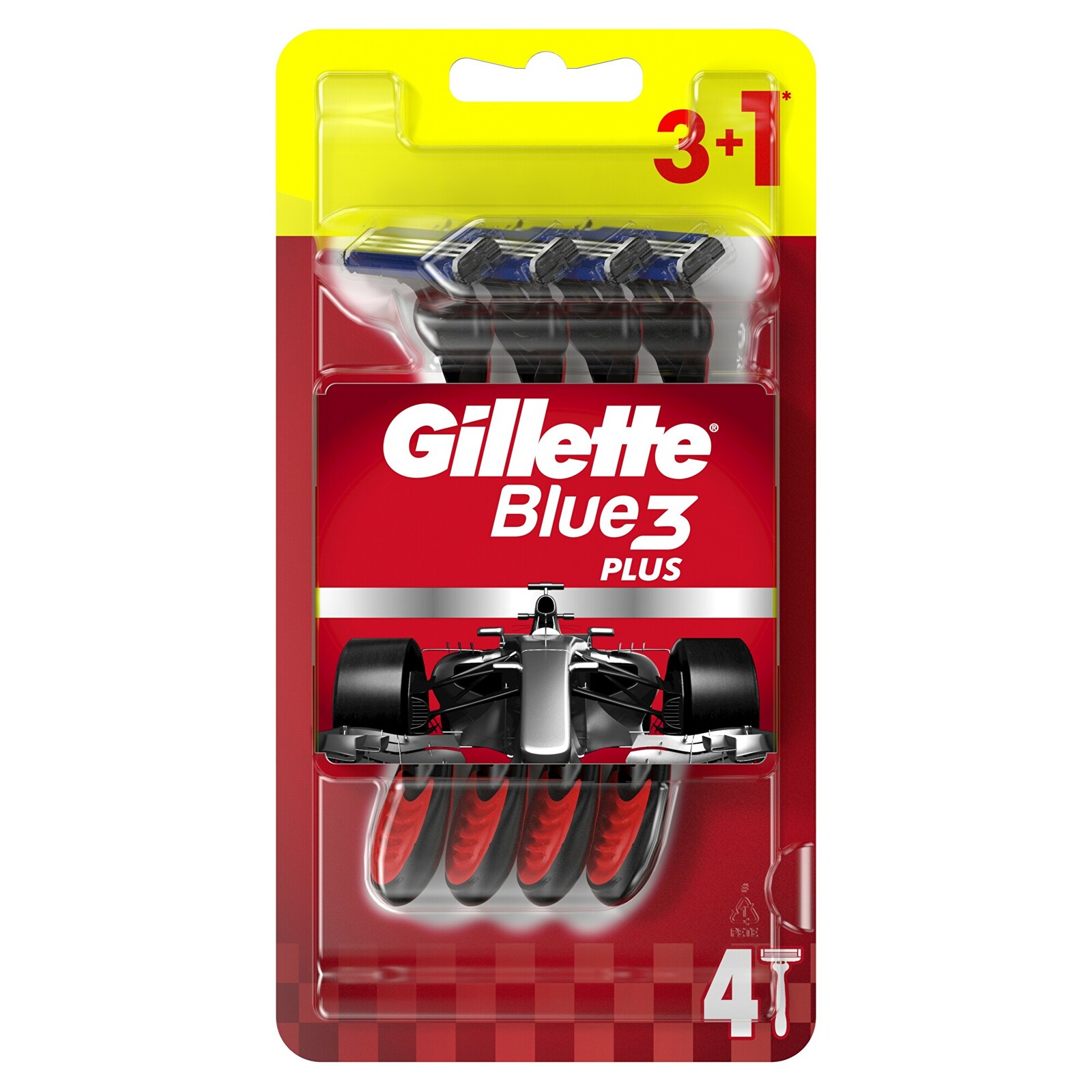 Gillette Jednorázová holítka Gillette Blue3 Plus 3+1 ks
