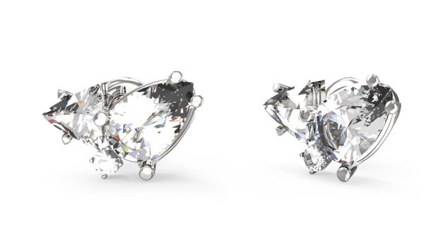 Guess Elegantní náušnice s krystaly Wonderlights JUBE04415JWRHT/U