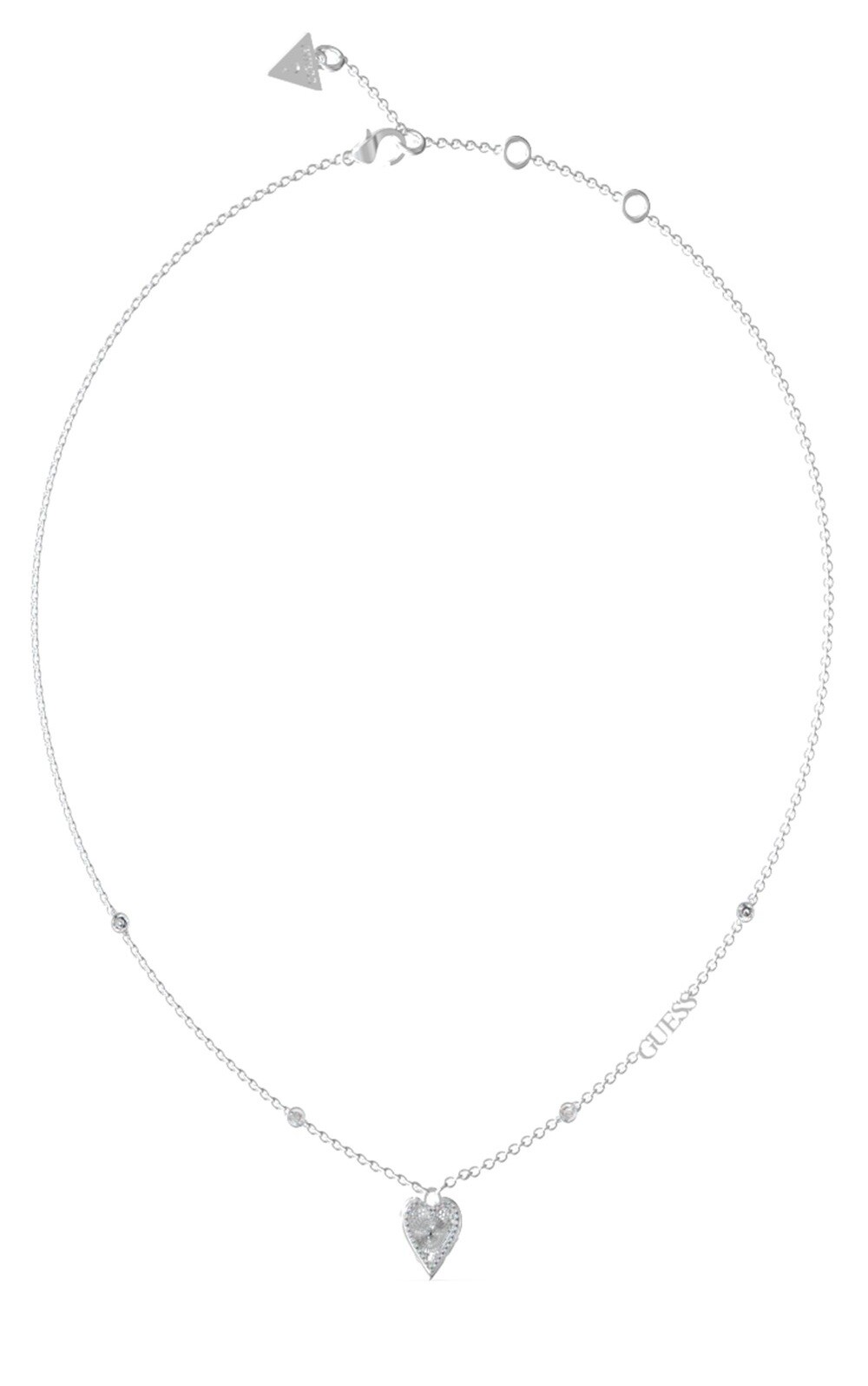 Guess Dámský ocelový náhrdelník Love Me Tender JUBN03241JWRHT/U