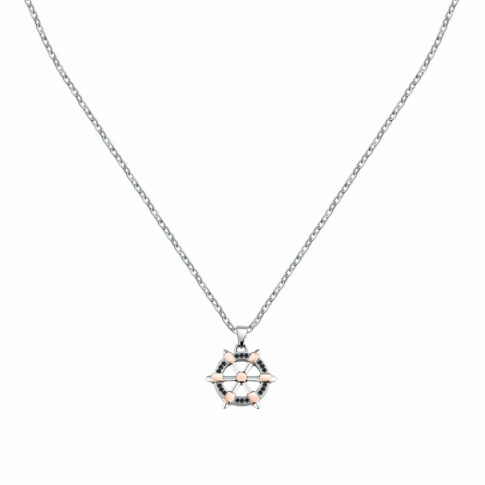 Morellato Ocelový náhrdelník s přívěskem kormidla Versilia SAHB17