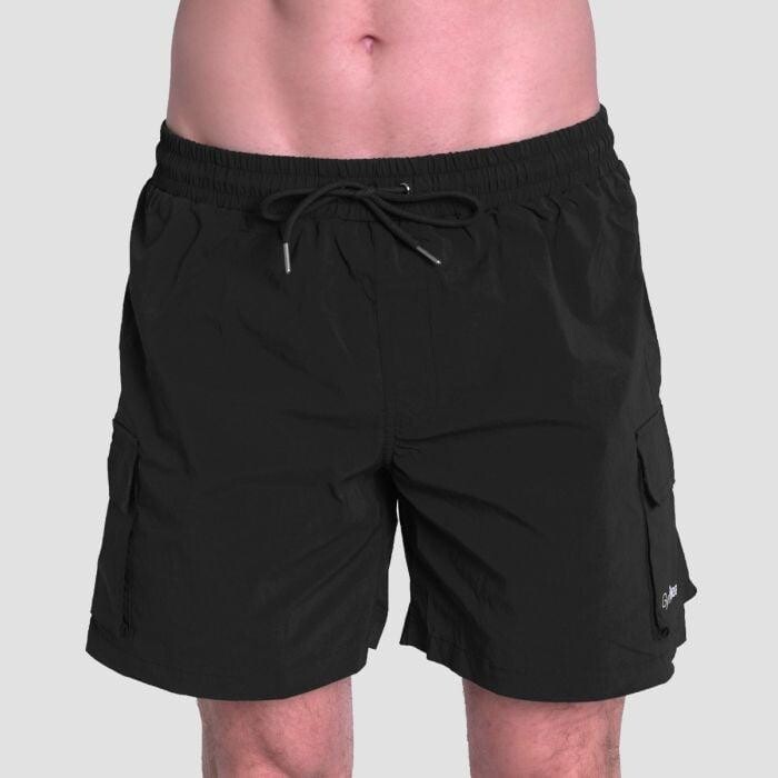GymBeam Men‘s Swim Cargo Shorts Black