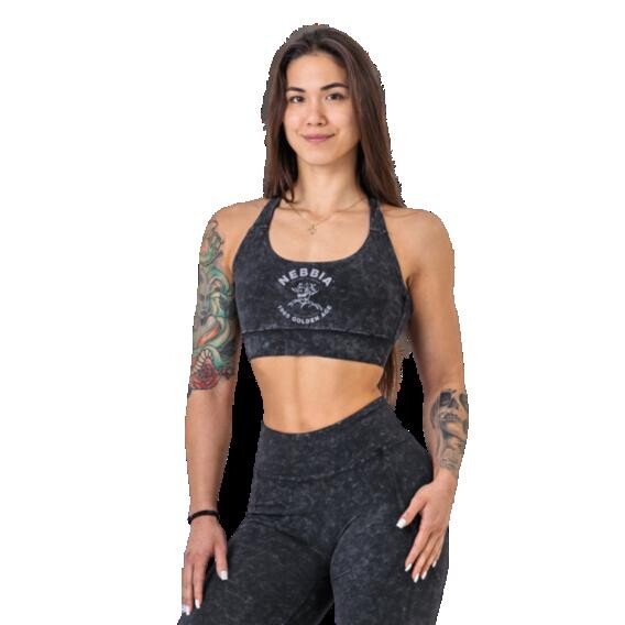 Nebbia Washed sportovní podprsenka se střední podporou GOLDEN AGE 778