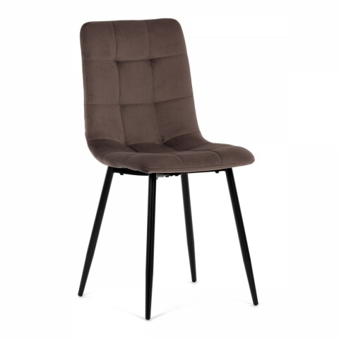 Židle jídelní, hnědá sametová látka, nohy černý kov CT-281 BR4 CT-281 BR4 Autronic