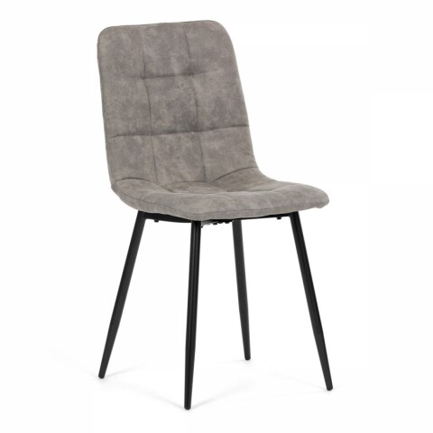Židle jídelní, šedá látka cowboy, nohy černý kov CT-281 GREY3 CT-281 GREY3 Autronic