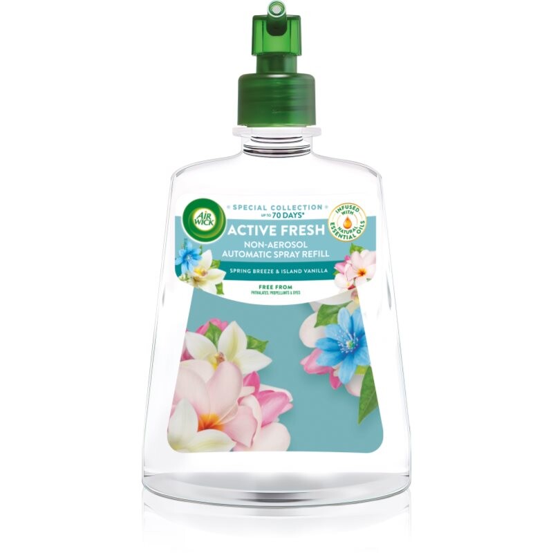 Air Wick Active Fresh Spring Breeze & Island Vanilla osvěžovač vzduchu náhradní náplň 228 ml