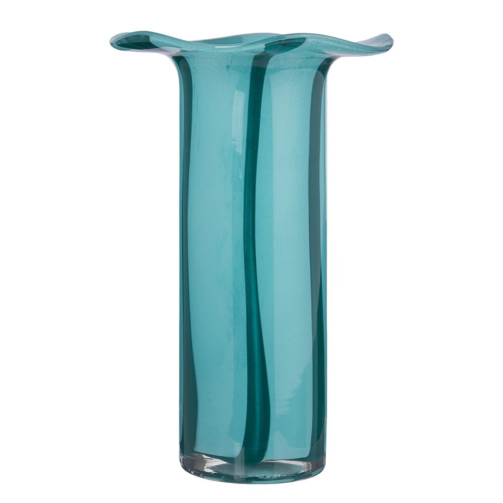 GLORY Váza 30 cm - tyrkysová/petrolejová