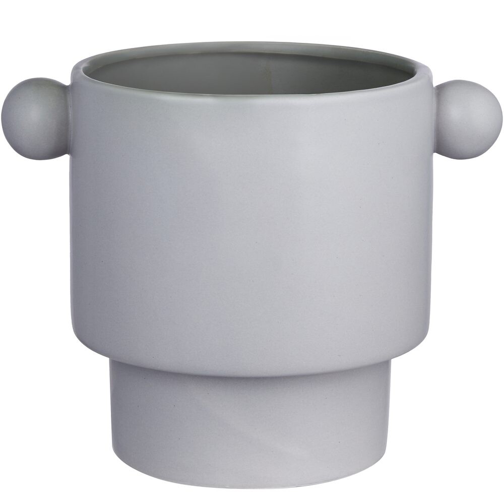 HANDLE Květináč 18 cm - šedá