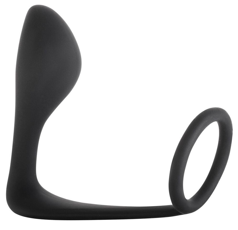 Lola Games Stimulátor prostaty s kroužkem na penis Black Edition Back Door Black - Lola Games