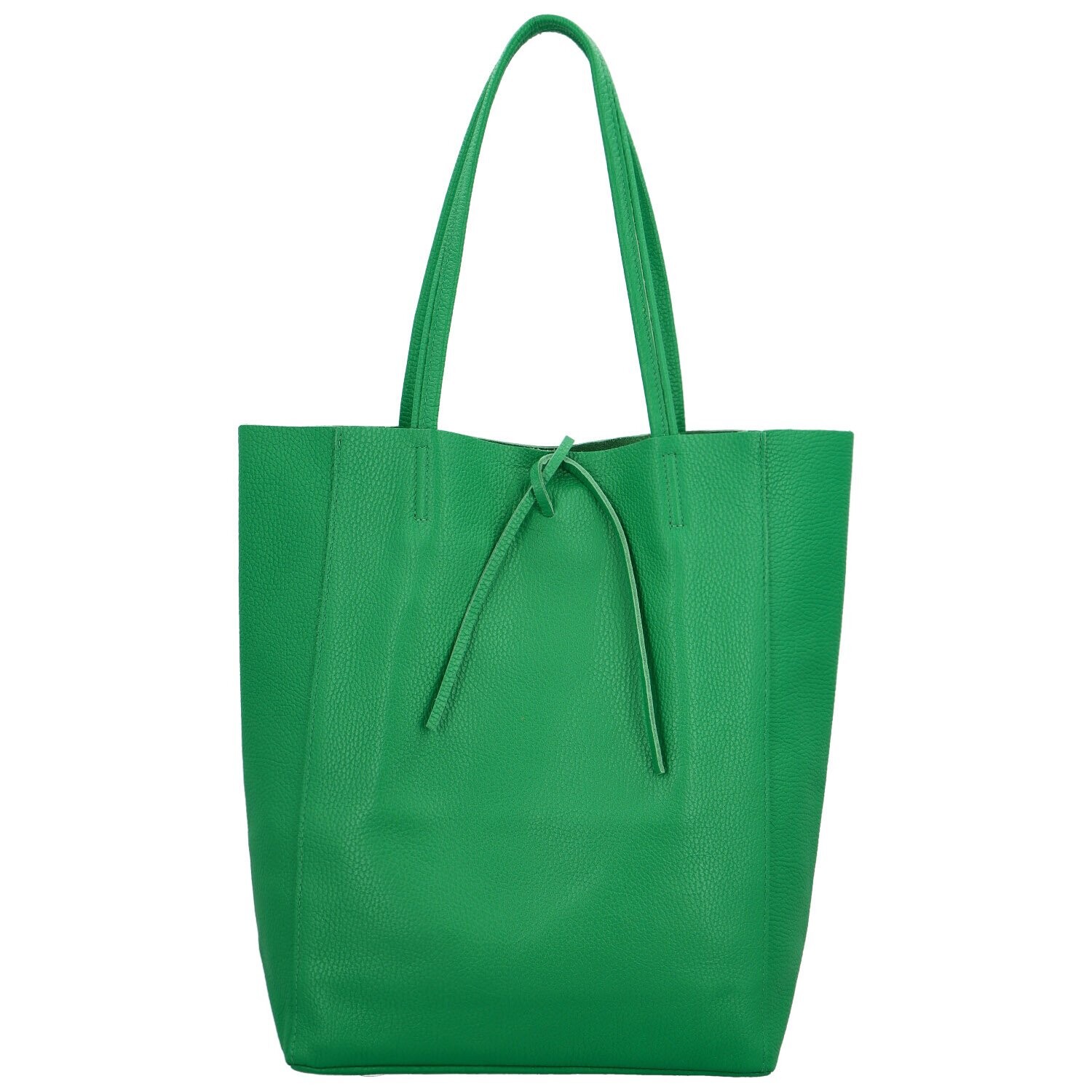 Luxusní dámská kožená kabelka Jane, výrazně zelená
