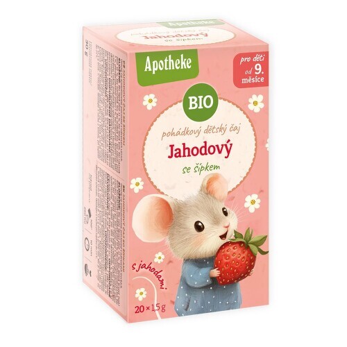 Apotheke Pohádkový dětský čaj Jahodový BIO 20x1.5g