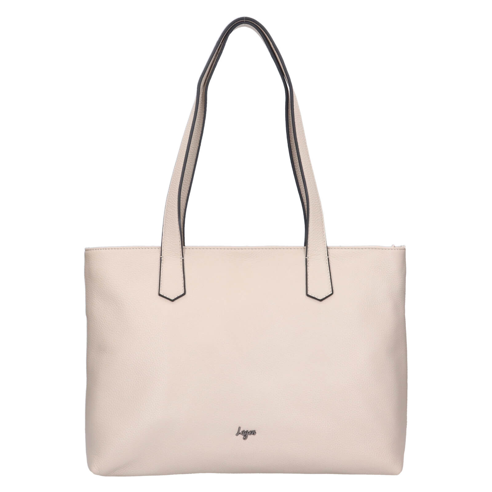 Dámská kožená kabelka Lagen Mille - krémová