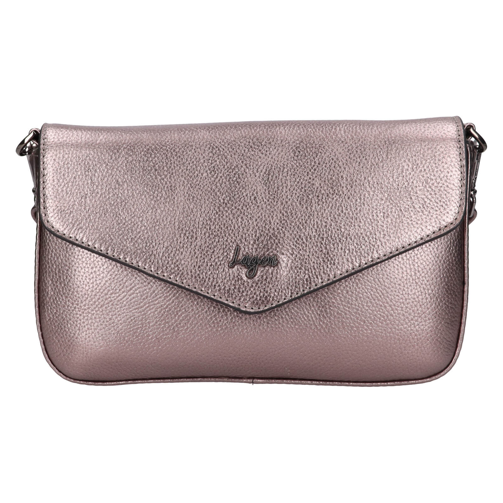 Dámská kožená crossbody kabelka Lagen Rikke - bronzová