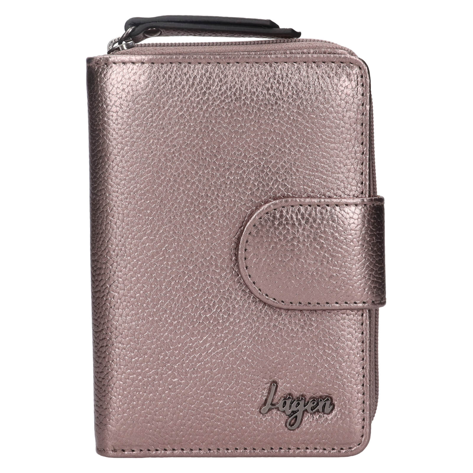 Dámská kožená peněženka Lagen Berid - tmavě bronzová