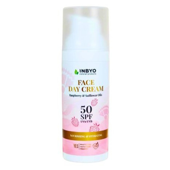 INBYO Denní pleťový krém SPF50 s malinovým a světlicovým olejem 50 ml