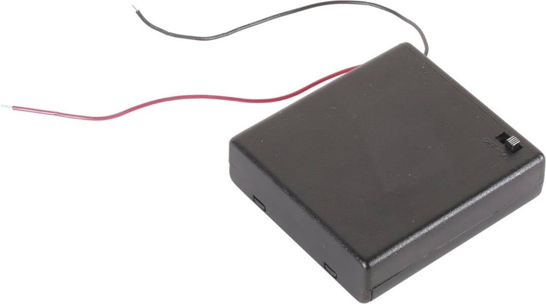 Velleman BH341BSAA bateriový držák 4x AA kabel (d x š x v) 70 x 65 x 19 mm