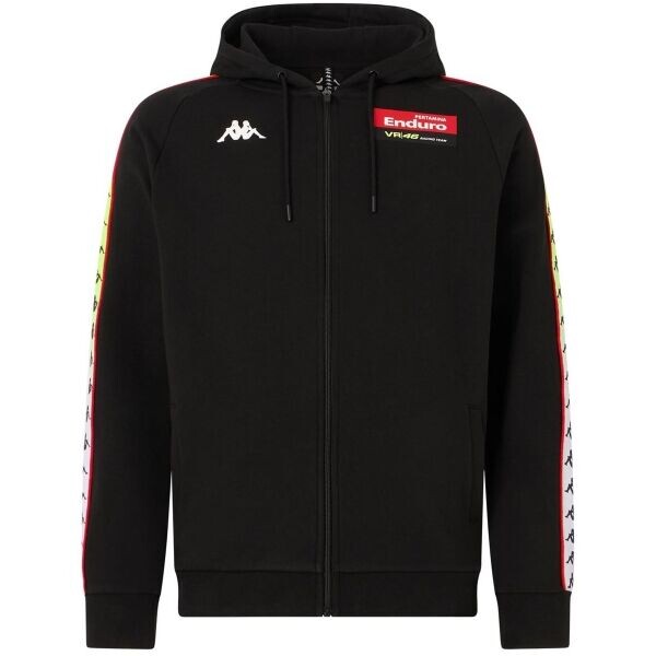 Kappa 222 BANDA TAJA VR46 TRAVEL Pánská mikina, černá, velikost