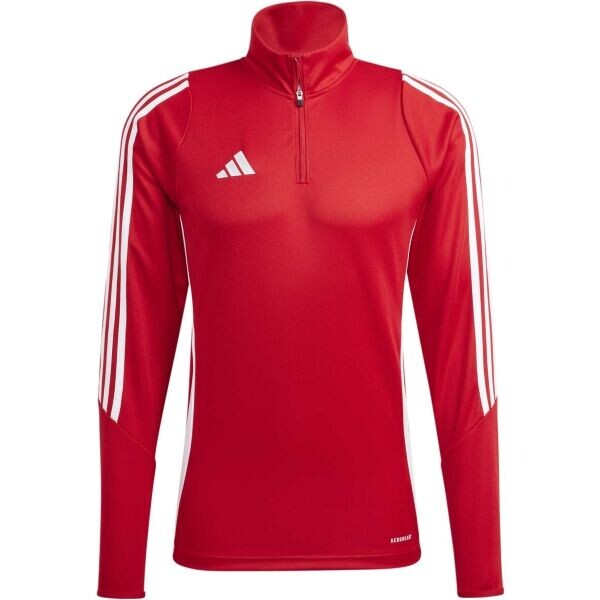 adidas TIRO24 TRAINING TOP Pánská mikina, červená, velikost