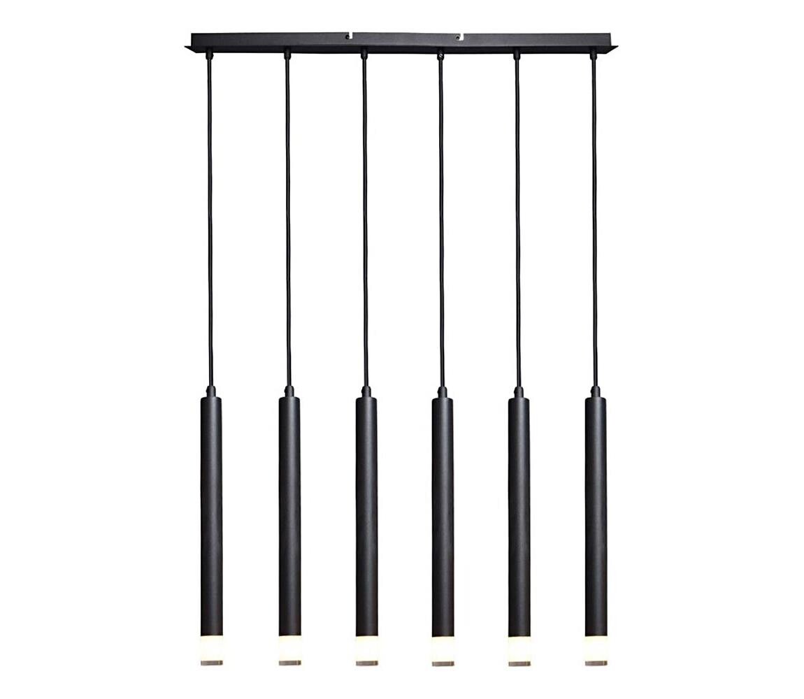 Rabalux Rabalux 72362 - Lustr na lanku RAMIRA 6xG9/5W/230V černá