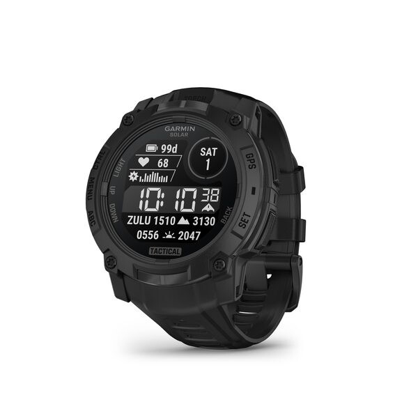 Garmin Instinct® 3 – 50 mm, Solar, Tactical Edition Black s řemínkem Black 010-02935-50