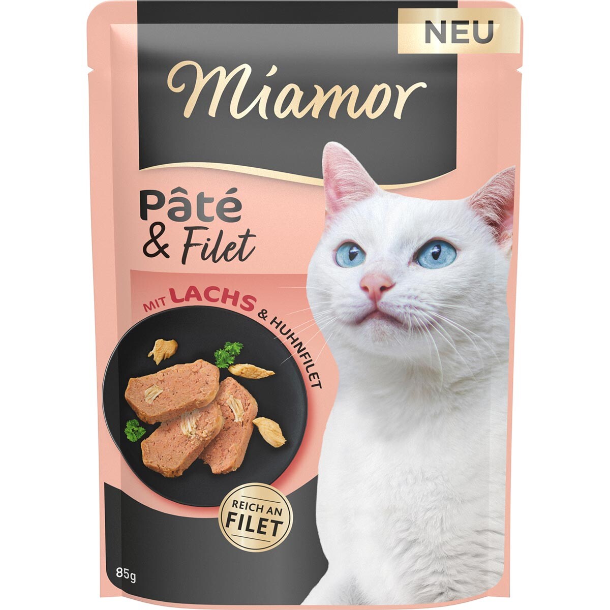 Miamor Pâté & Filet 10 ks (10 x 85 g) - s lososem