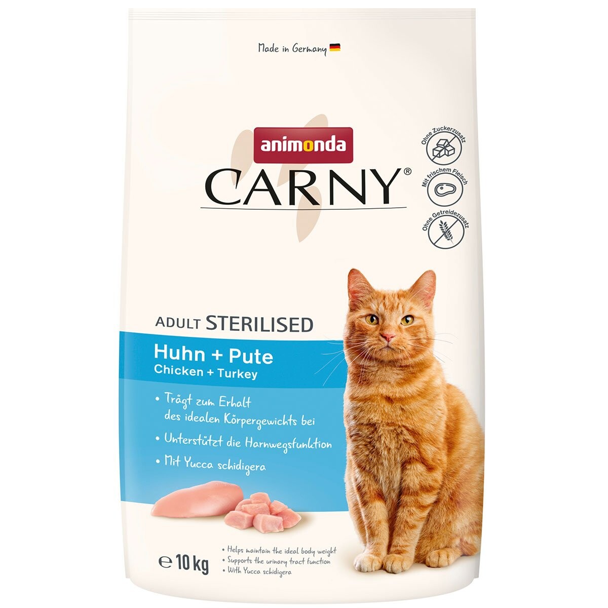 animonda Carny Adult Sterilised kuřecí + krůtí - 10 kg