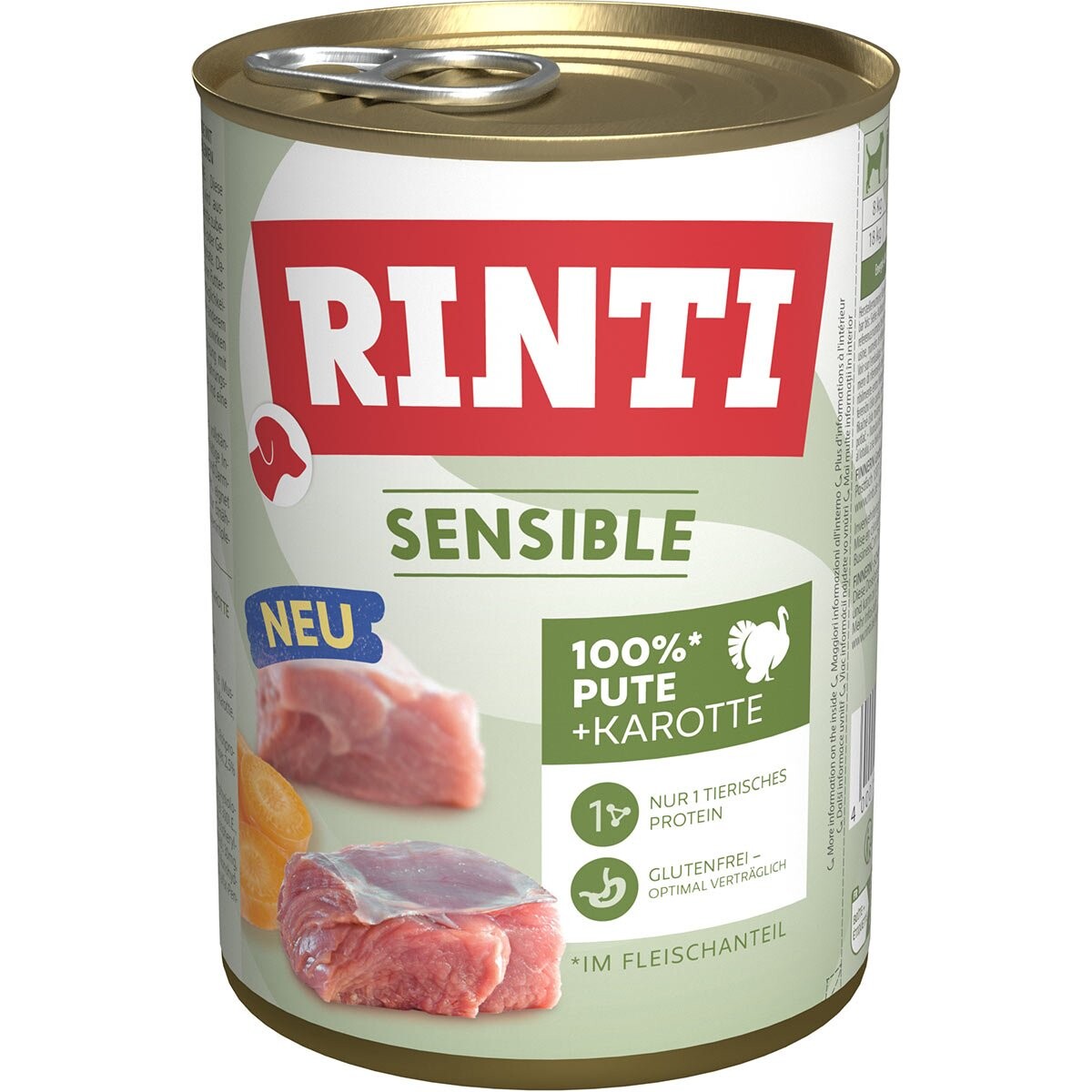 RINTI Sensible 6 x 400 g - Krůta & mrkev