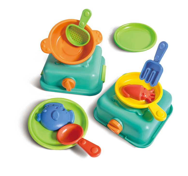 Sada bábovek pro šéfkuchaře - hračka na písek - 11 ks