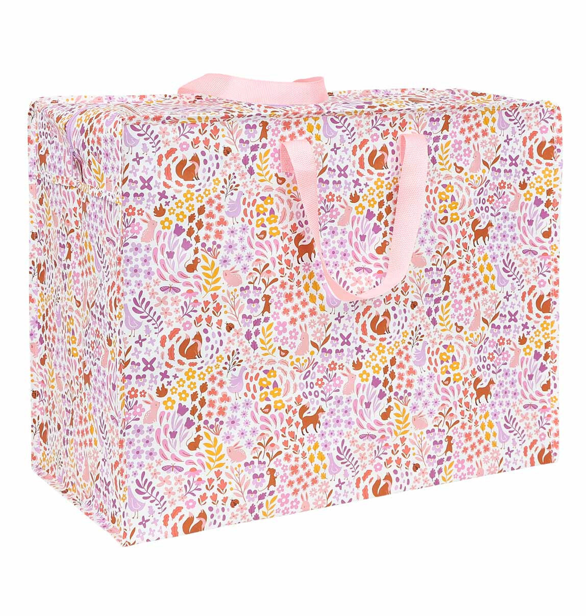 A Little Lovely Company - XL úložná taška - květinová zahrada