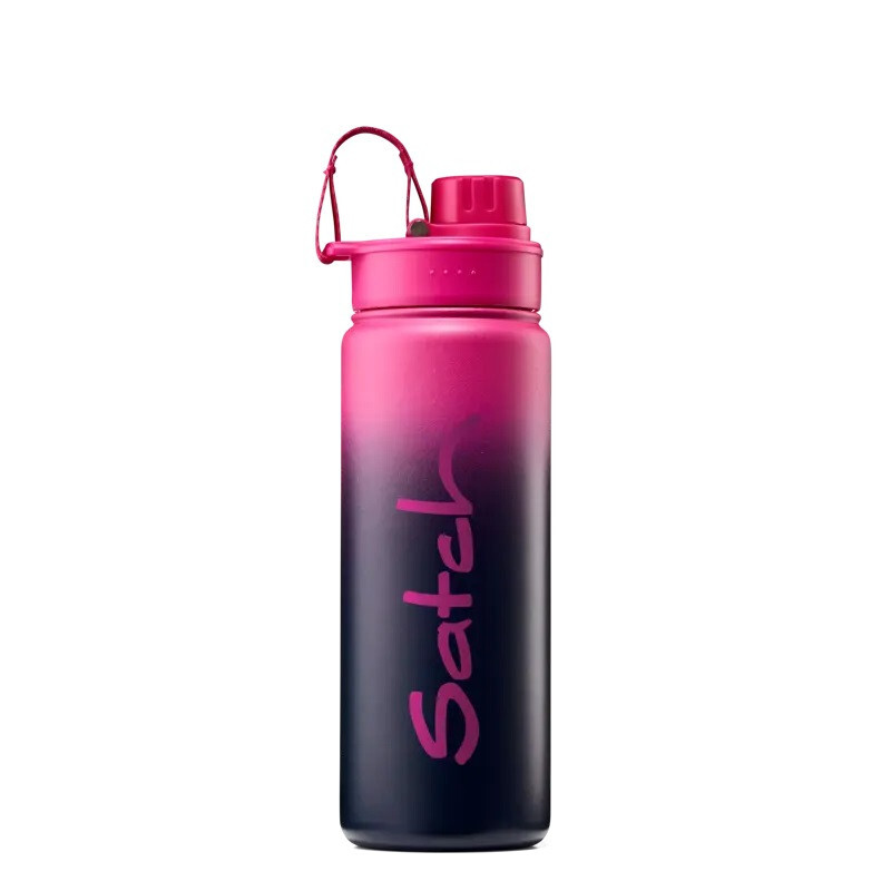 Kovová lahev Satch, 500 ml – Pink Graffiti 2025