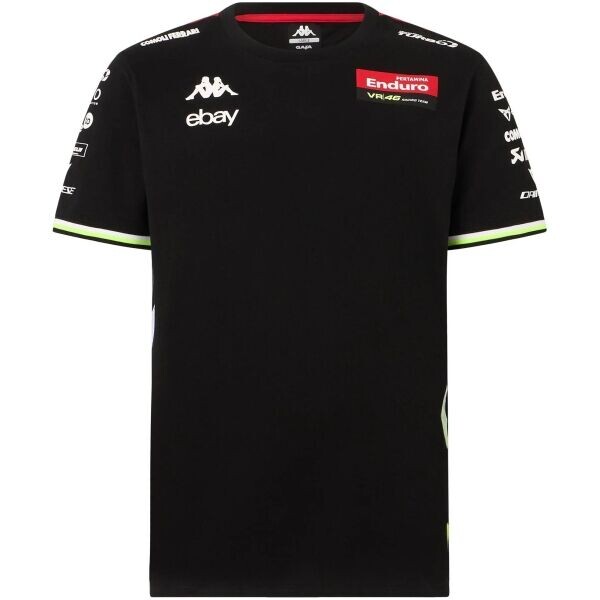 Kappa AMIRIM VR46 Pánské tričko, černá, velikost