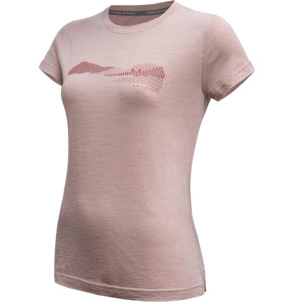 Sensor MERINO AIR HILLS Dámské triko, růžová, velikost