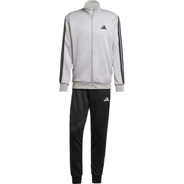 adidas 3-STRIPES TRACKSUIT Pánská tepláková souprava, šedá, velikost