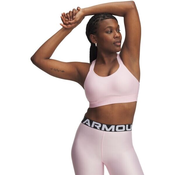 Under Armour INFINITY HIGH STRAPPY Sportovní podprsenka, růžová, velikost